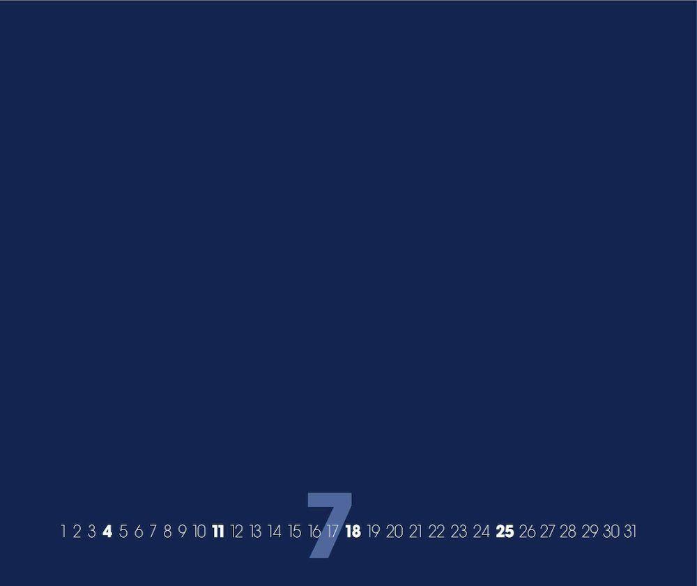 Beispielinhalt (Bild) Blue ? Blau 2025 ? Blanko Gross XL Format