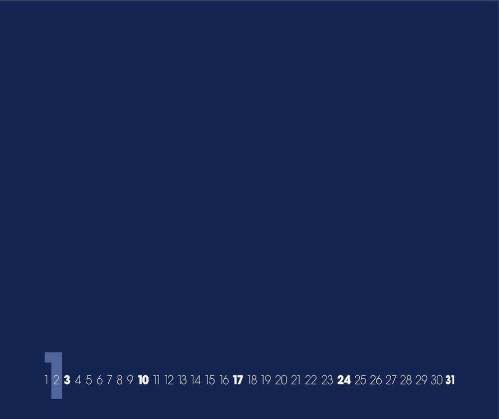 Beispielinhalt (Bild) Blue ? Blau 2025 ? Blanko Gross XL Format