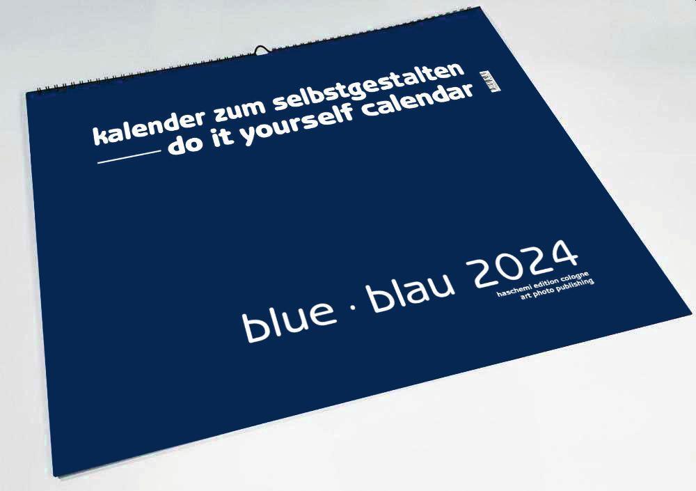 Beispielinhalt (Bild) Blue ? Blau 2025 ? Blanko Gross XL Format