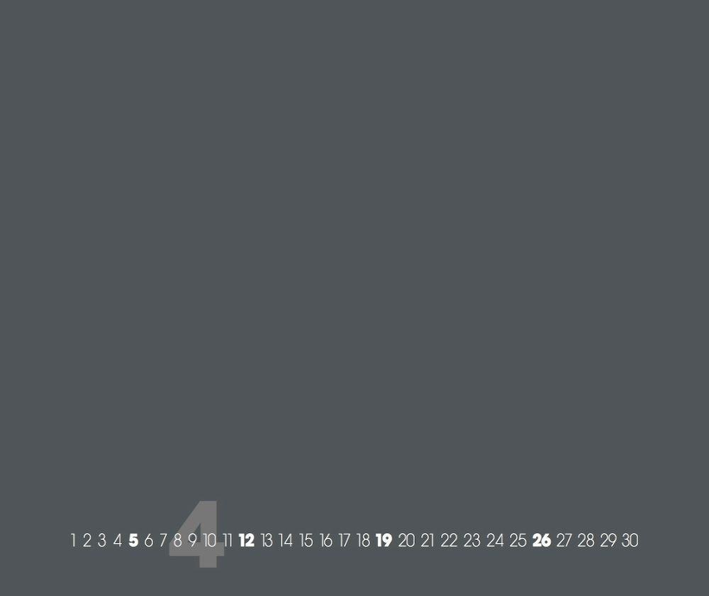 Beispielinhalt (Bild) Grey ? Grau 2025 ? Blanko Gross XL Format