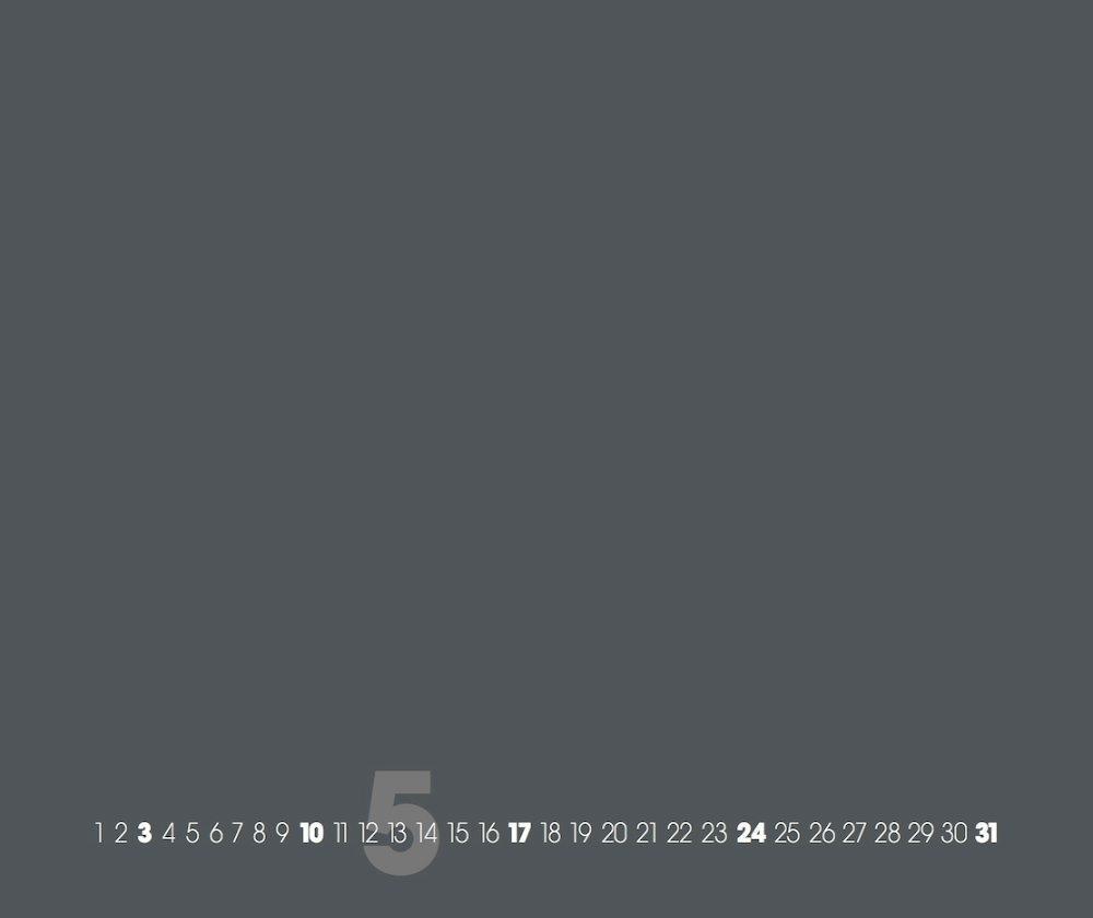 Beispielinhalt (Bild) Grey ? Grau 2025 ? Blanko Gross XL Format