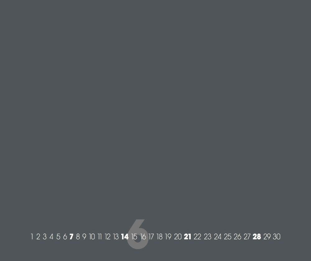 Beispielinhalt (Bild) Grey ? Grau 2025 ? Blanko Gross XL Format