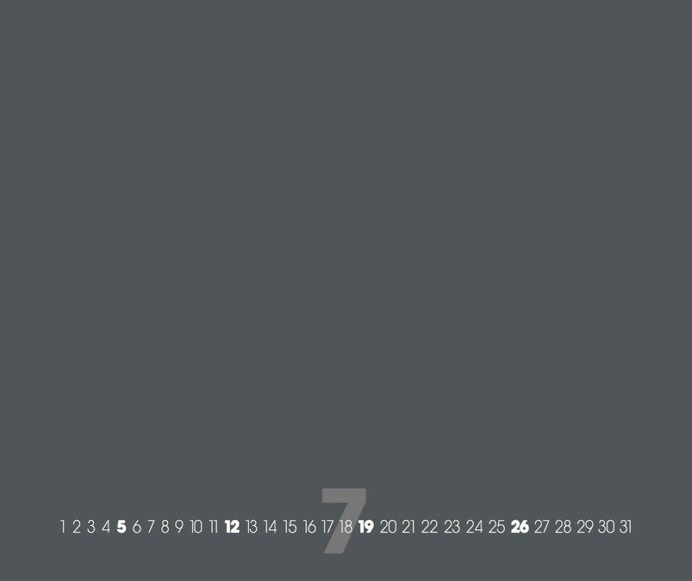 Beispielinhalt (Bild) Grey ? Grau 2025 ? Blanko Gross XL Format