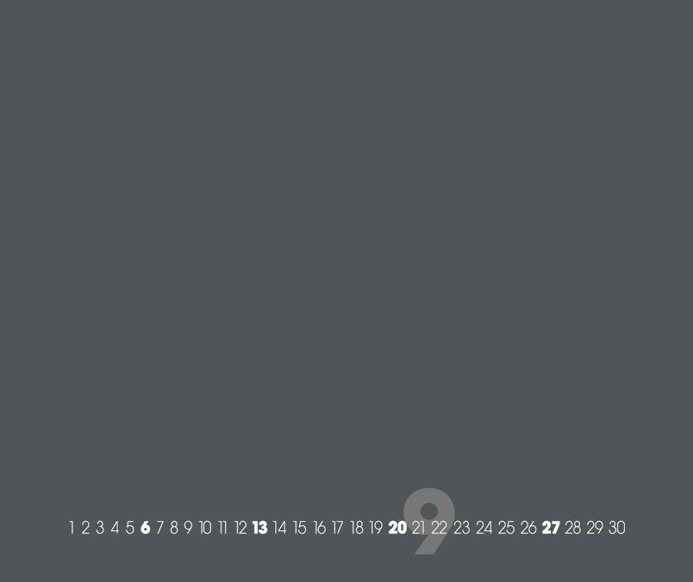 Beispielinhalt (Bild) Grey ? Grau 2025 ? Blanko Gross XL Format