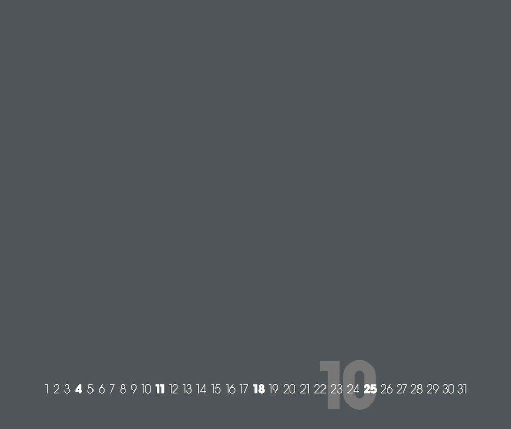 Beispielinhalt (Bild) Grey ? Grau 2025 ? Blanko Gross XL Format