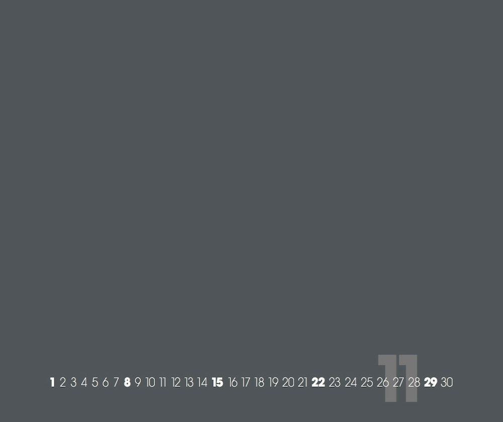 Beispielinhalt (Bild) Grey ? Grau 2025 ? Blanko Gross XL Format