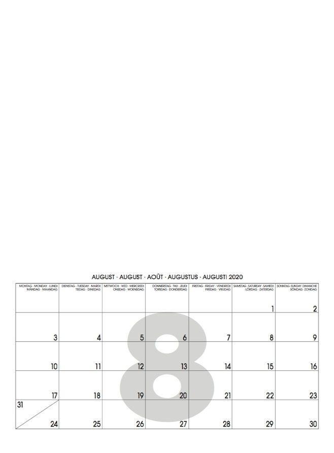 Beispielinhalt (Bild) Mid White 2025 ? Blanko Mid Format