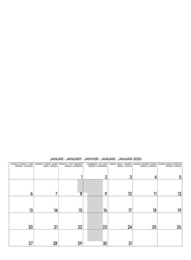 Beispielinhalt (Bild) Mid White 2025 ? Blanko Mid Format