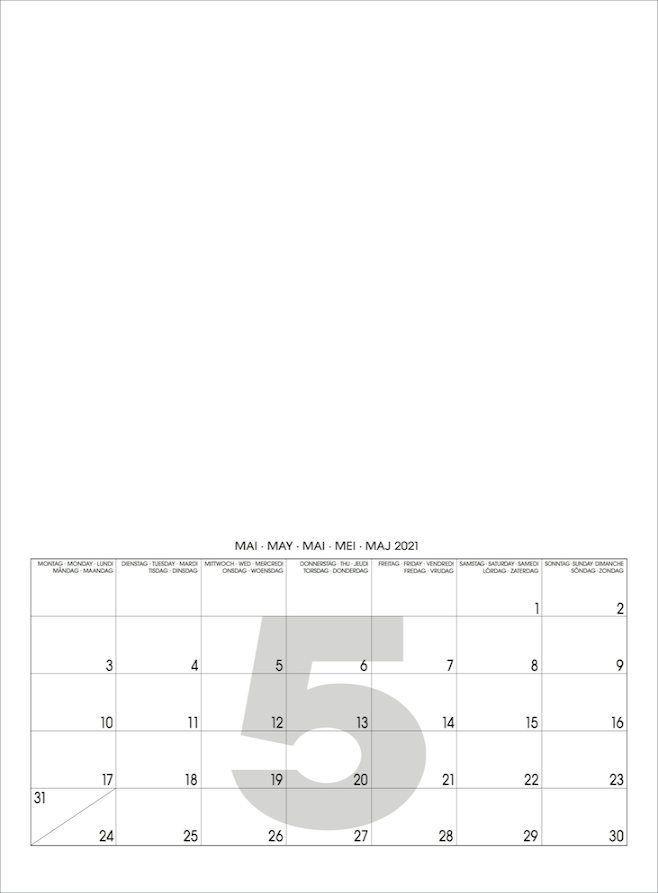 Beispielinhalt (Bild) Mini White 2025 ? Blanko Mini A4 Format