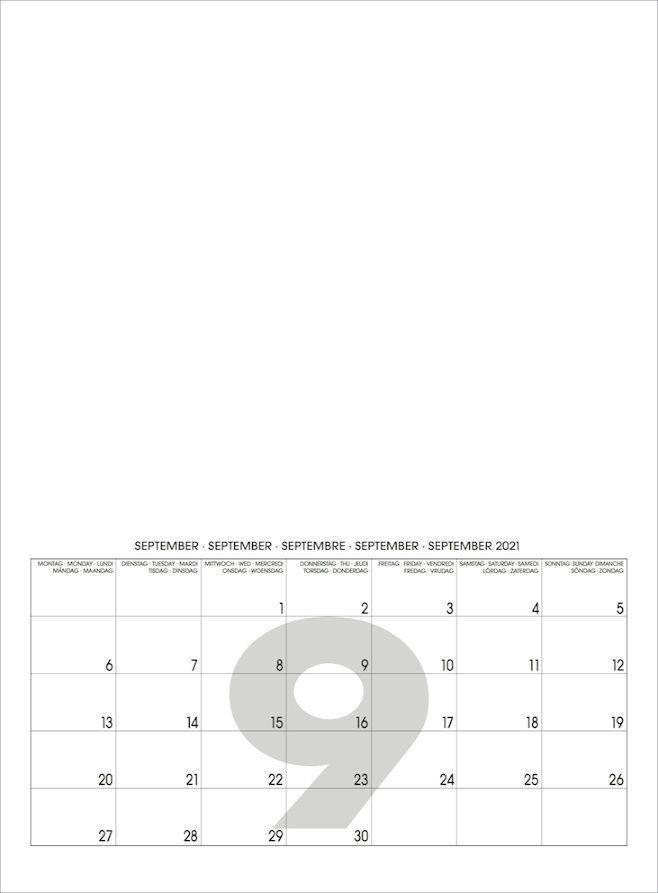 Beispielinhalt (Bild) Mini White 2025 ? Blanko Mini A4 Format