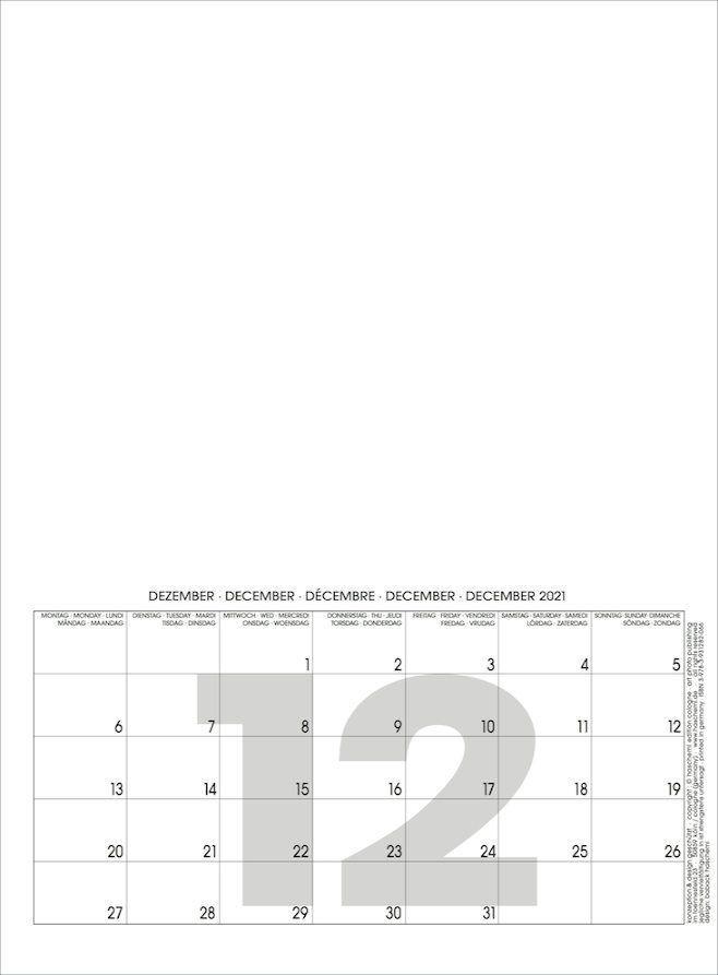 Beispielinhalt (Bild) Mini White 2025 ? Blanko Mini A4 Format