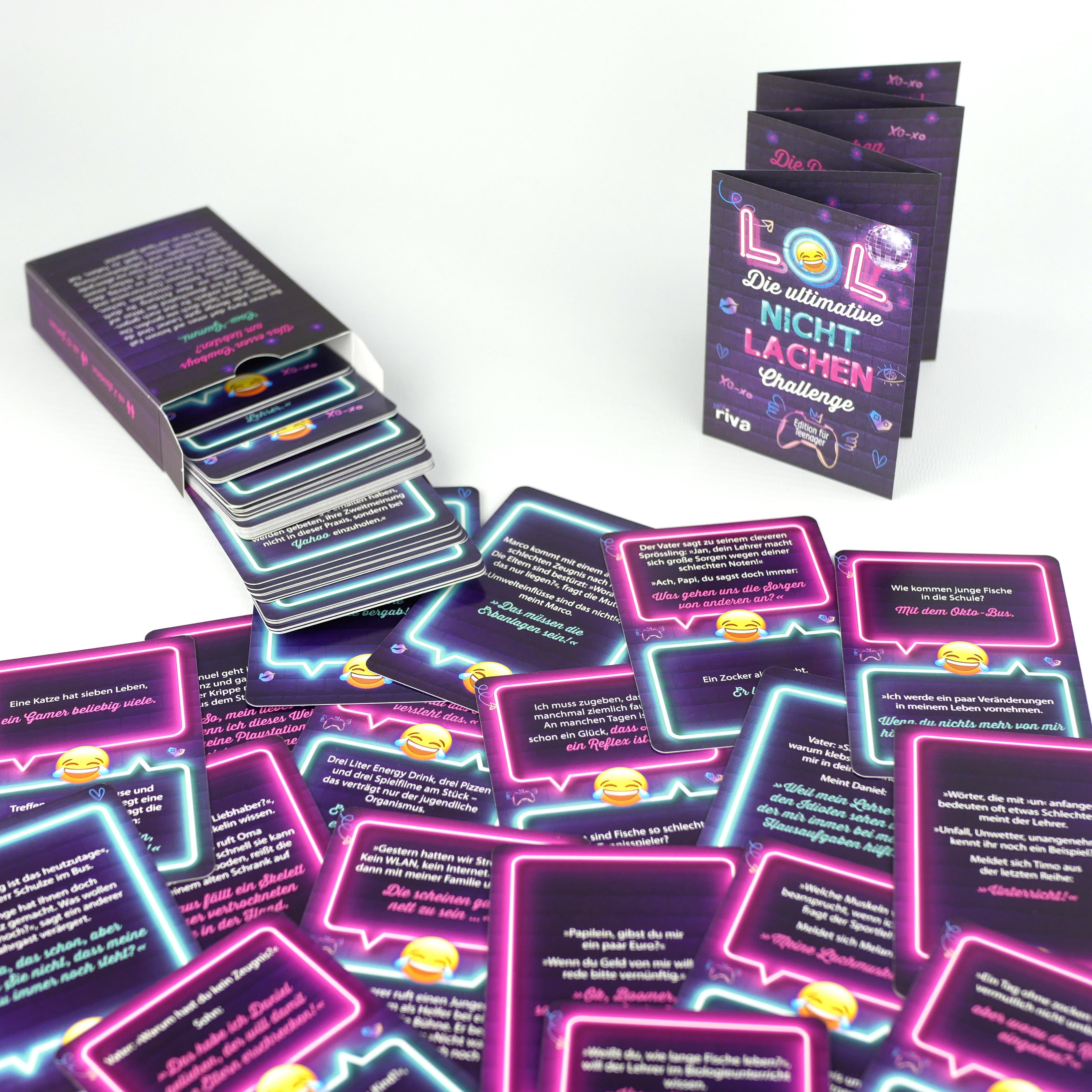Beispielinhalt (Bild) LOL - Die ultimative Nicht-lachen-Challenge - Edition für Teenager