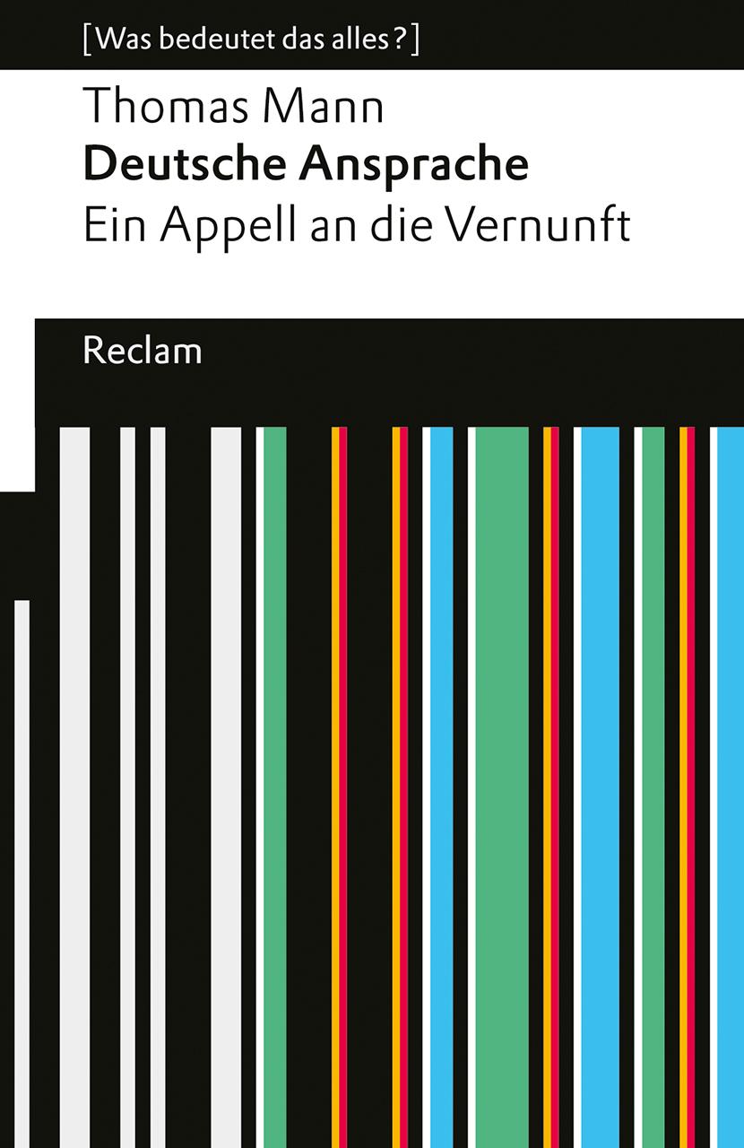 Vorderes Coverbild Deutsche Ansprache. Ein Appell an die Vernunft