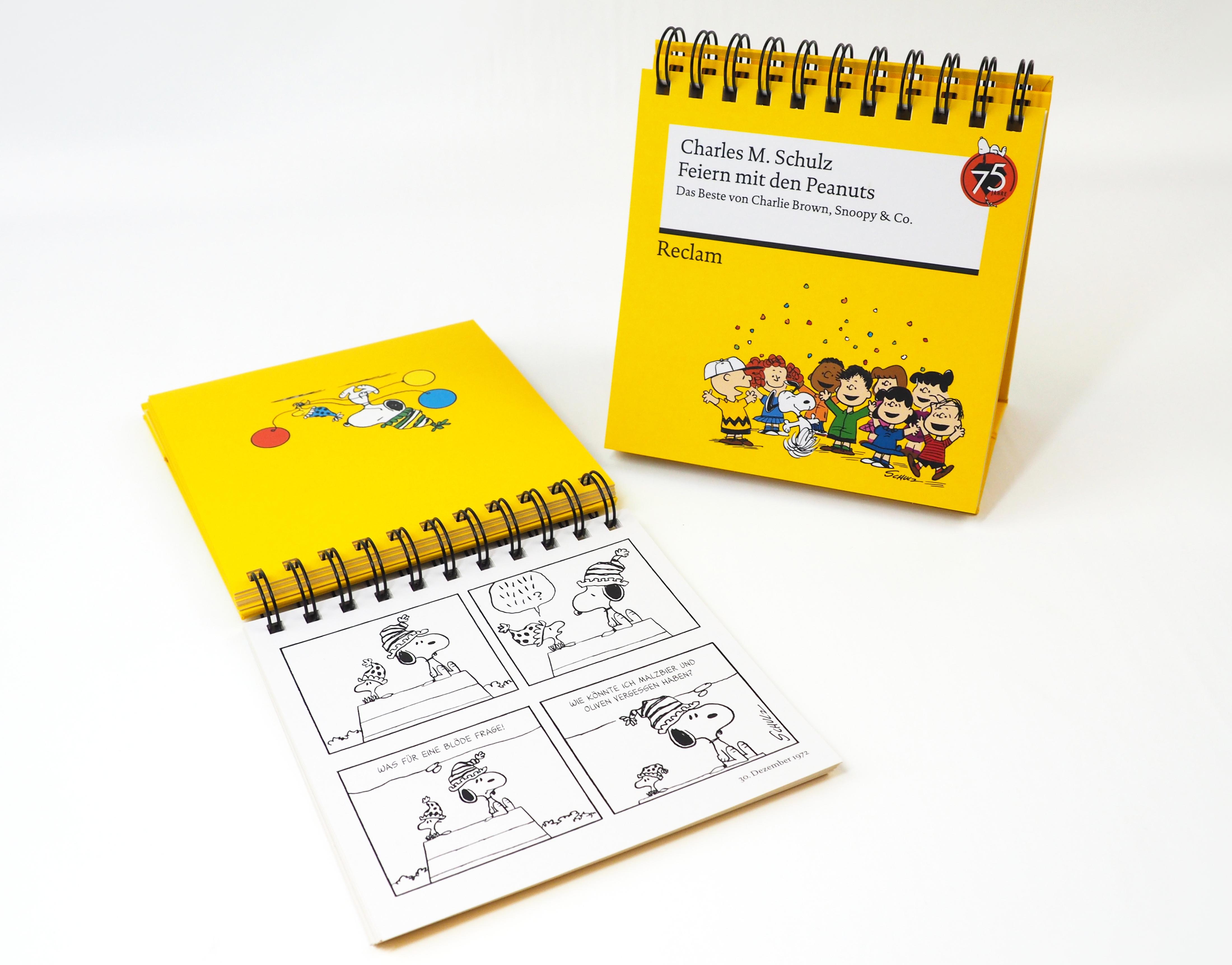 Beispielinhalt (Bild) Feiern mit den Peanuts. Das Beste von Charlie Brown, Snoopy & Co.