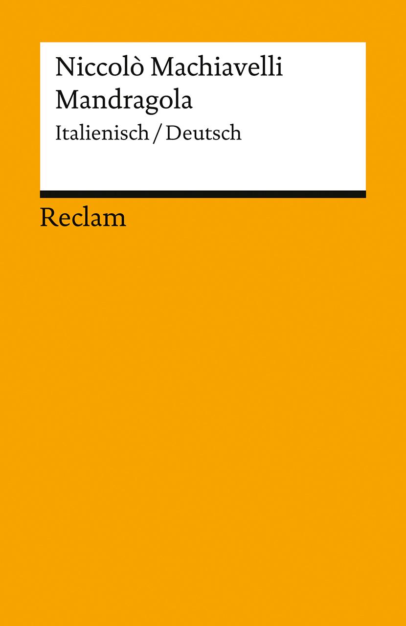 Vorderes Coverbild Mandragola. Italienisch/Deutsch