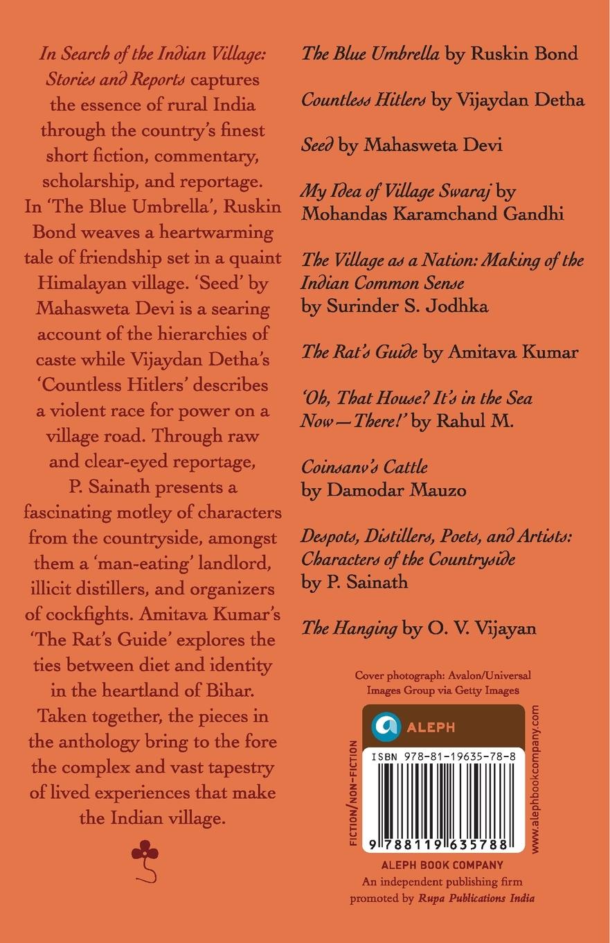 Rückseitencover In Search of the Indian Village