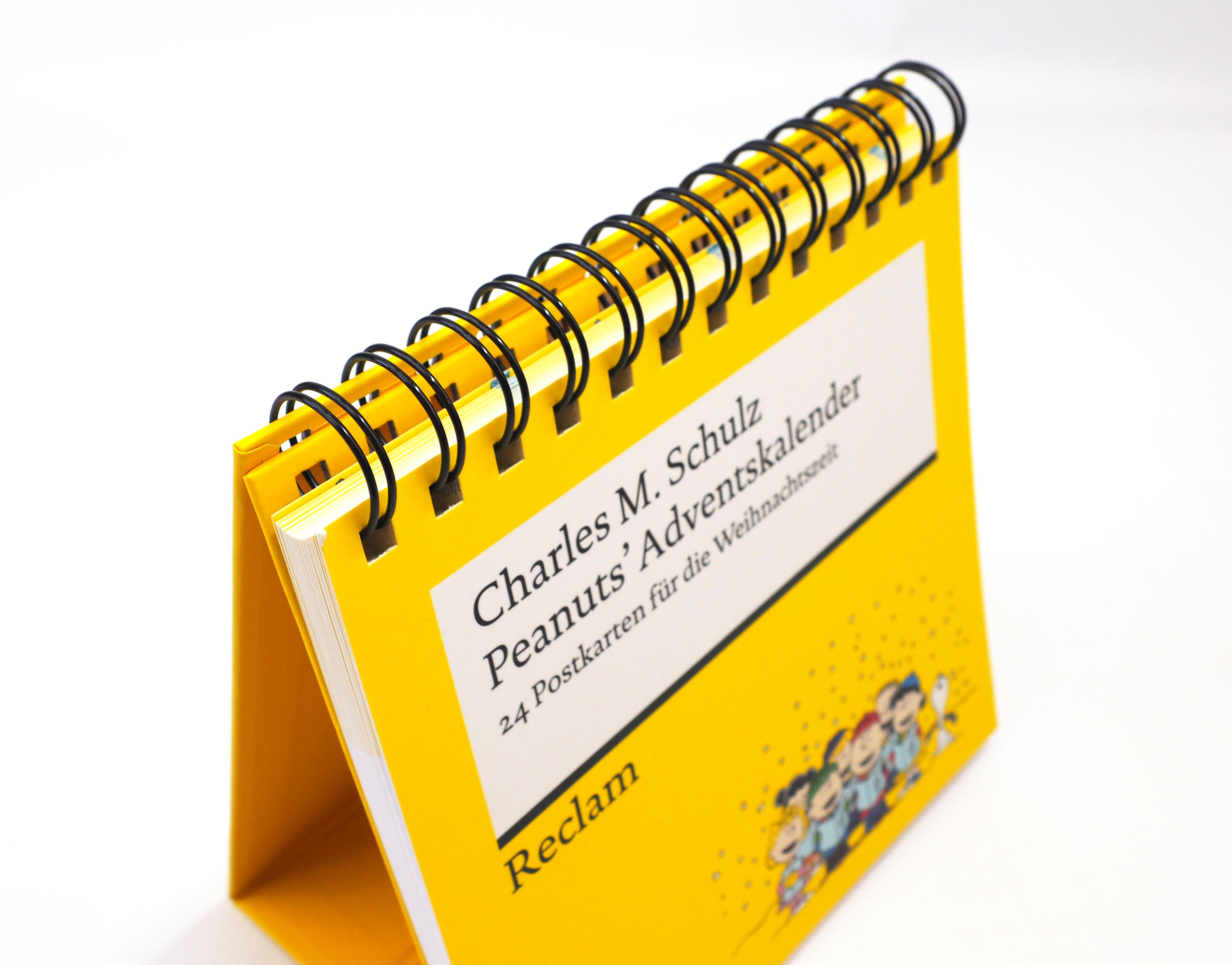 Beispielinhalt (Bild) Peanuts' Adventskalender. 24 Postkarten für die Weihnachtszeit