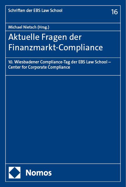 Vorderes Coverbild Aktuelle Fragen der Finanzmarkt-Compliance