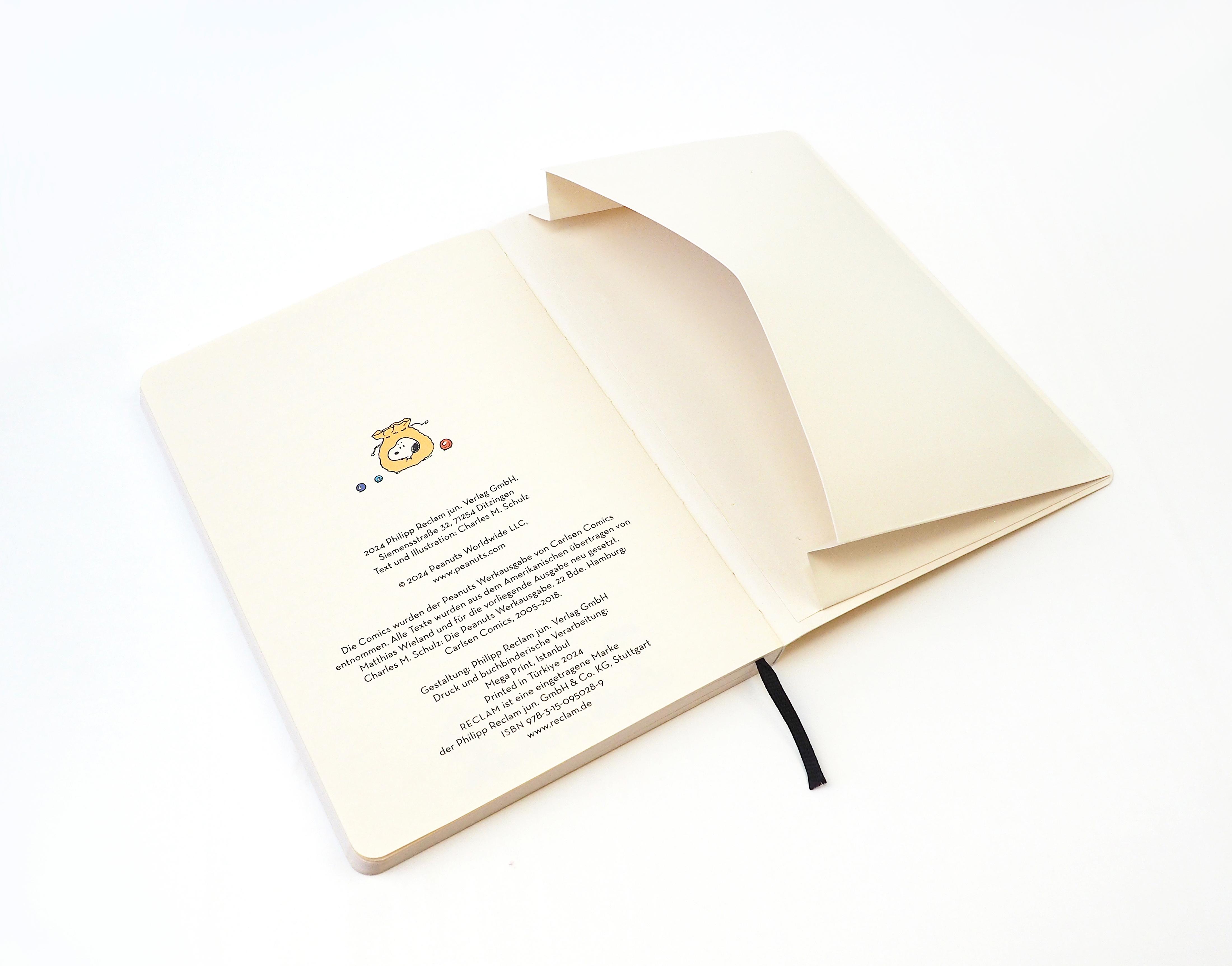 Beispielinhalt (Bild) Peanuts. Notizbuch für alle Lebenslagen