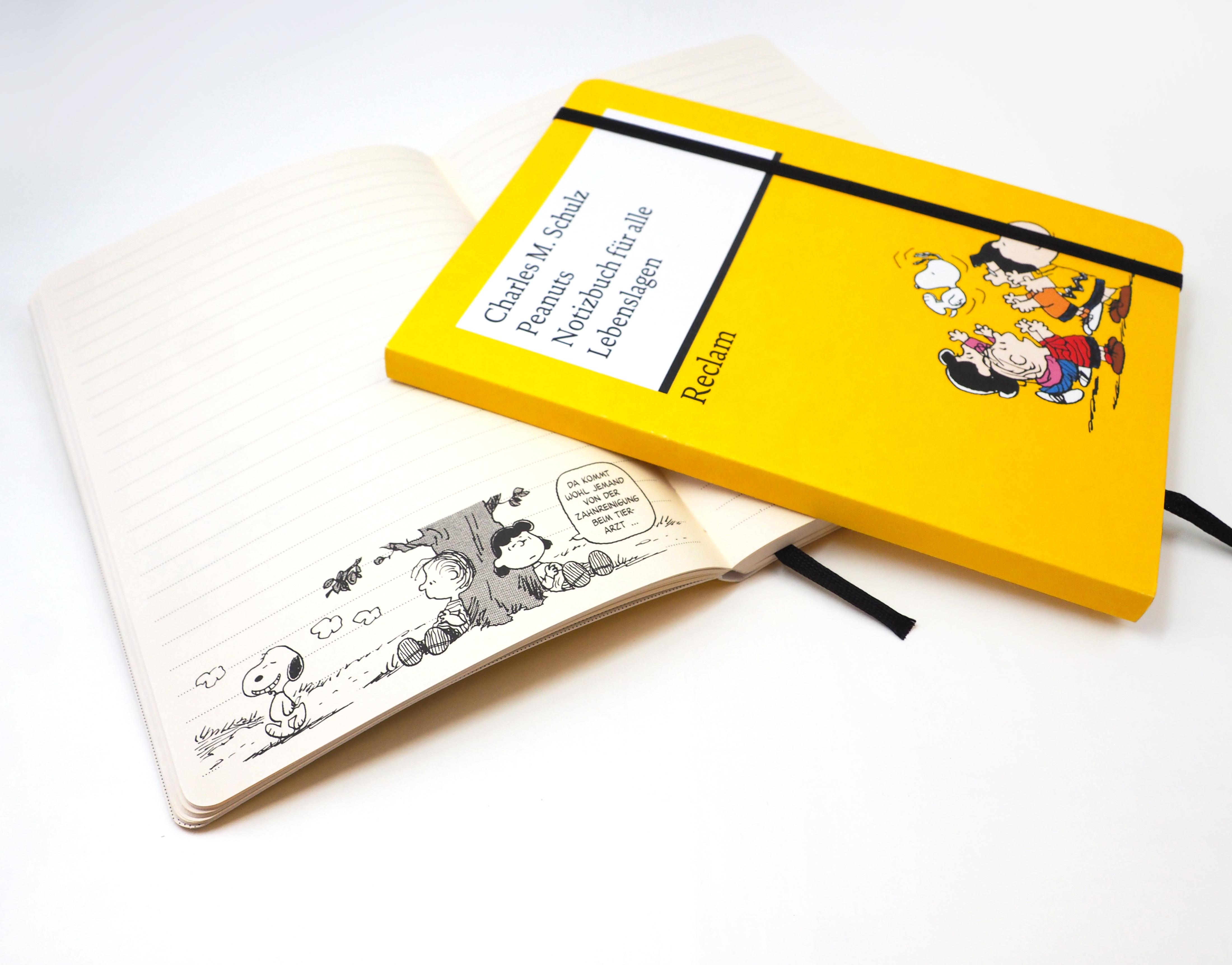 Beispielinhalt (Bild) Peanuts. Notizbuch für alle Lebenslagen
