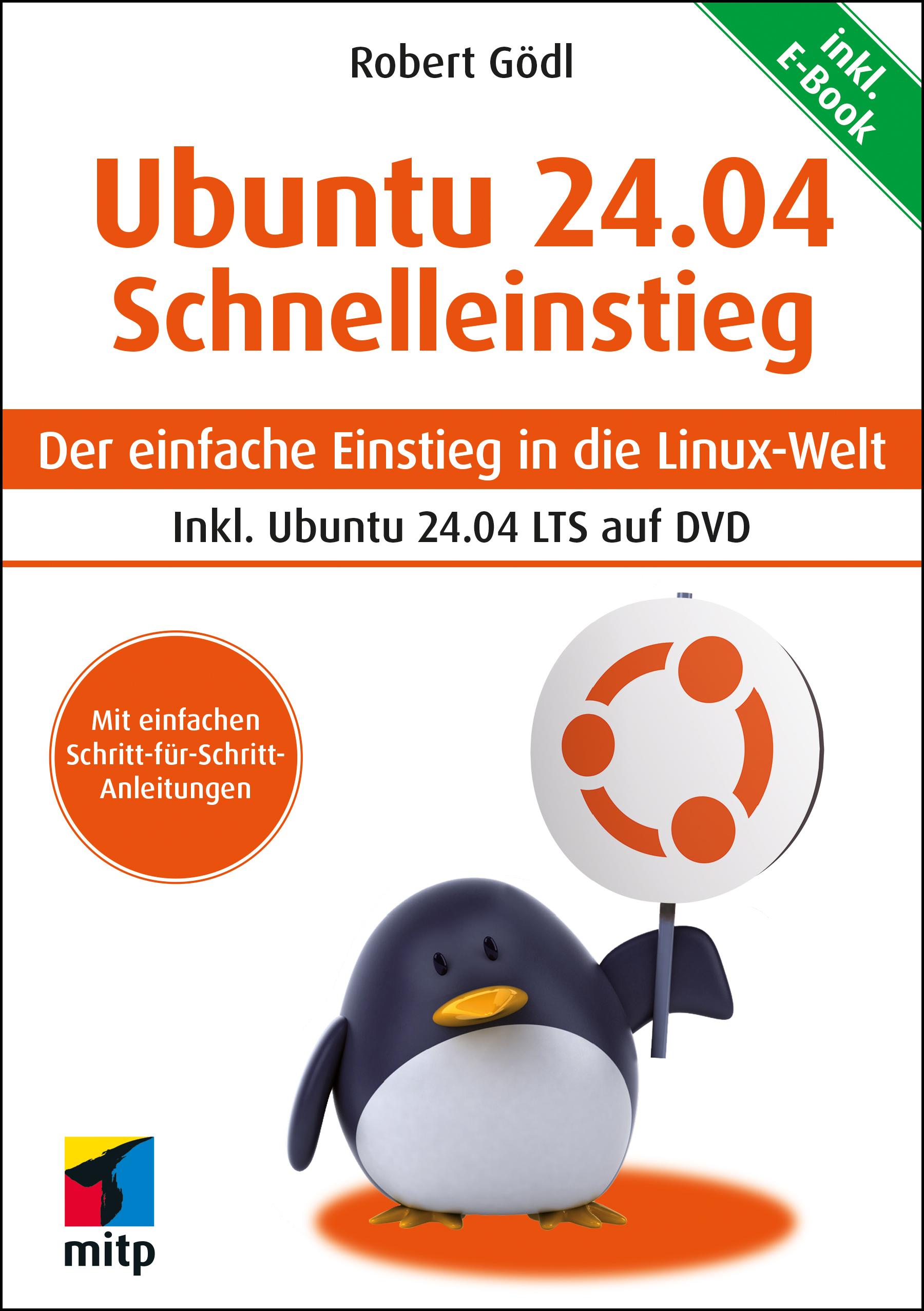 Vorderes Coverbild Ubuntu 24.04 LTS Schnelleinstieg