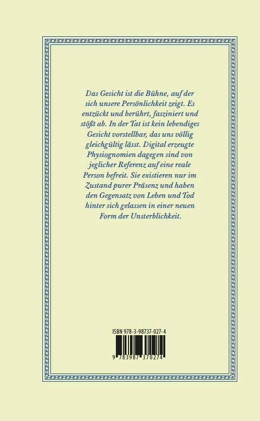 Rückseitencover Vom Antlitz zum Cyberface