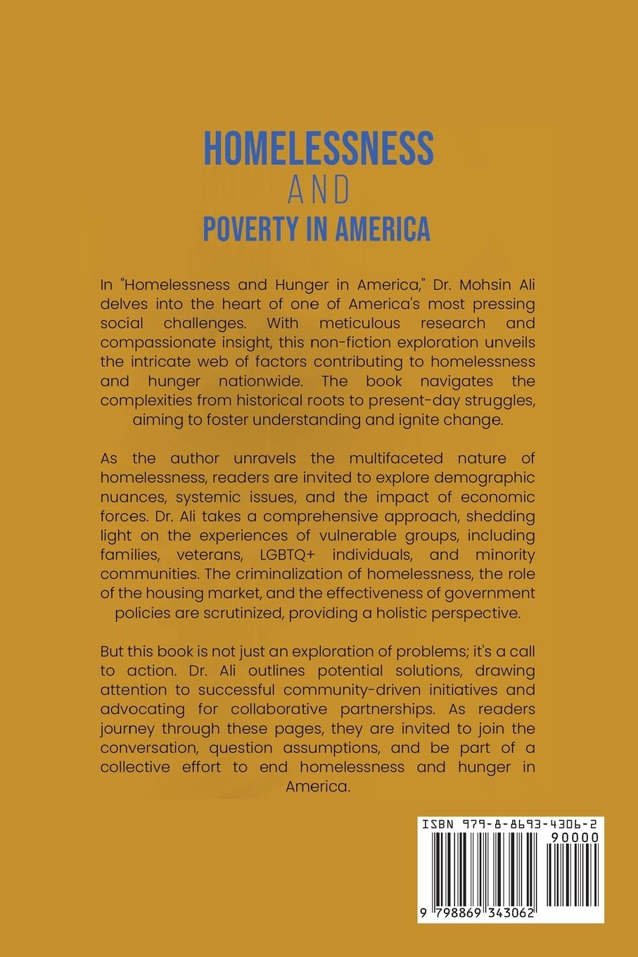 Rückseitencover HOMELESSNESS AND POVERTY IN AMERICA