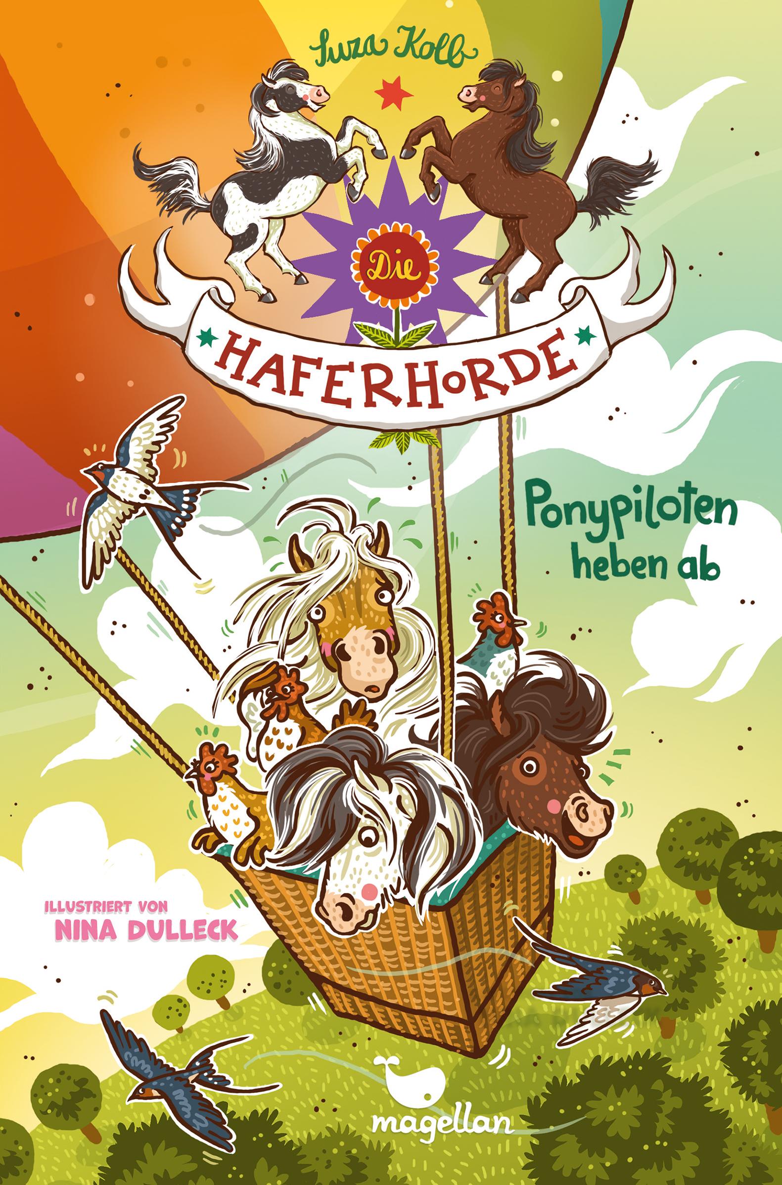 Vorderes Coverbild Die Haferhorde - Ponypiloten heben ab