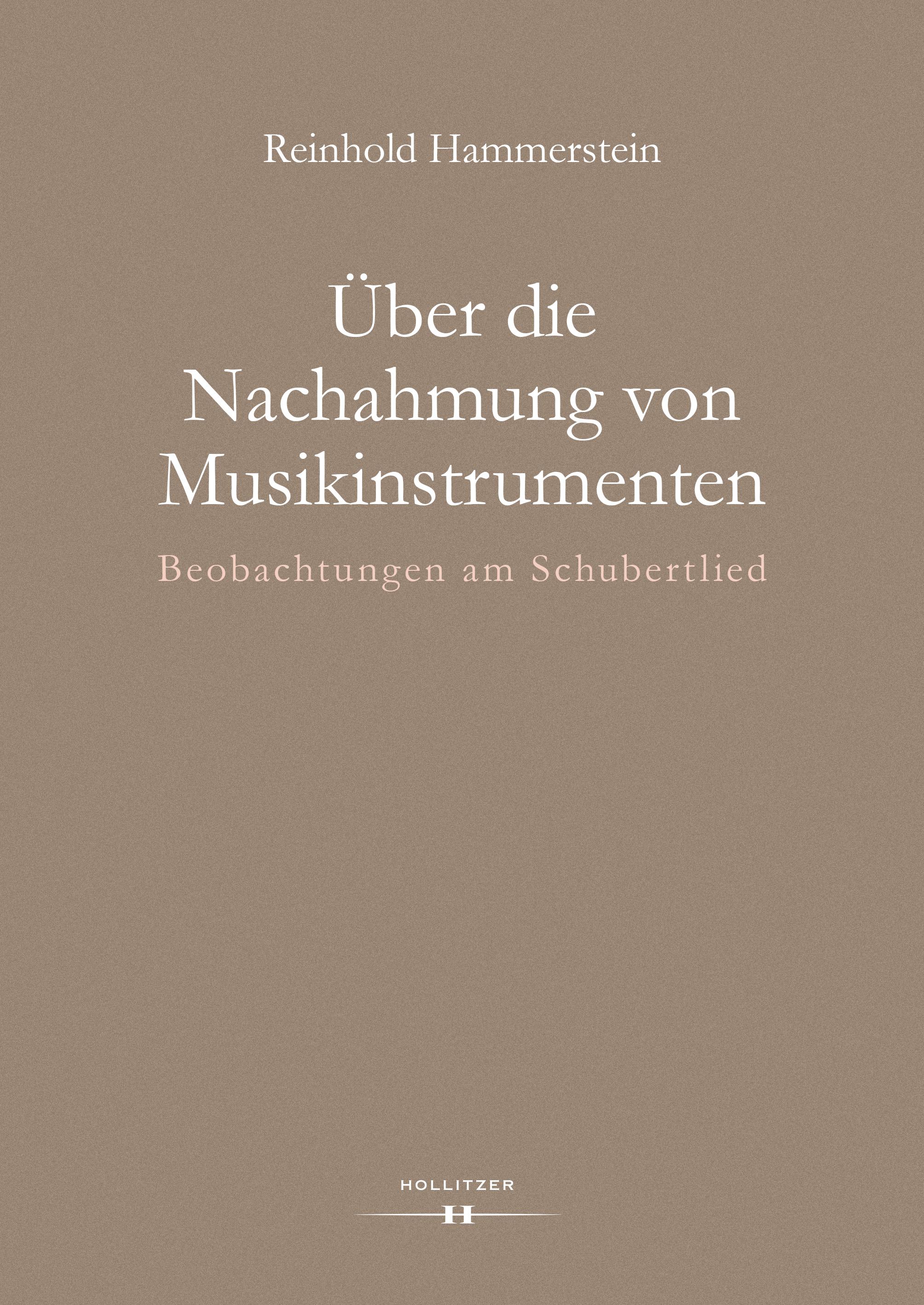 Vorderes Coverbild Über die Nachahmung von Musikinstrumenten