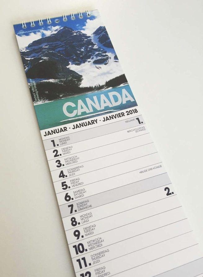 Beispielinhalt (Bild) Canada Planer 2025 Fotoplaner small