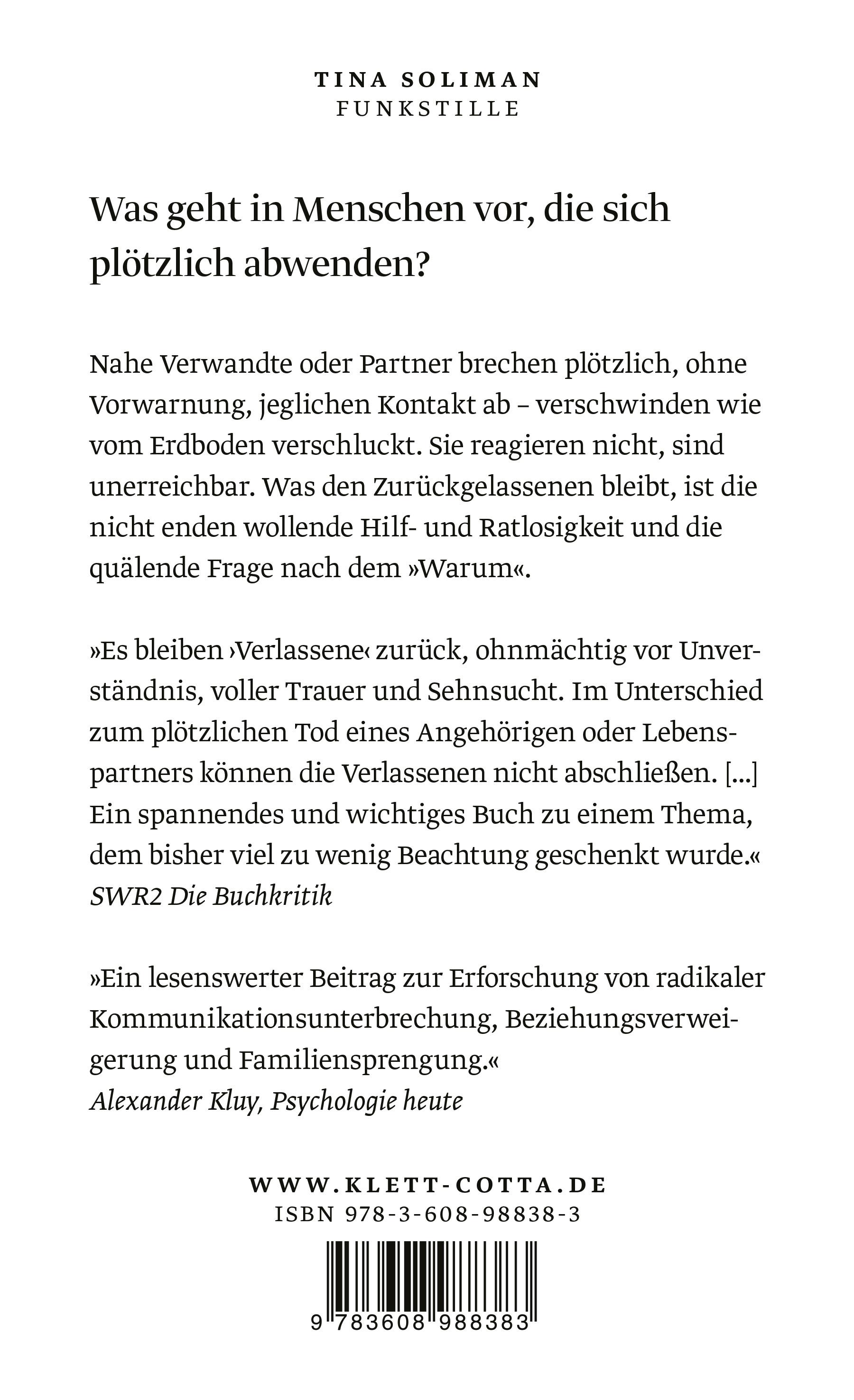 Rückseitencover Funkstille