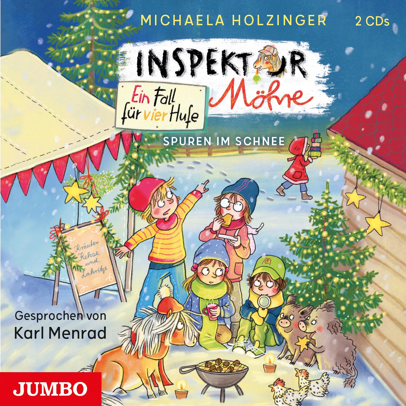 Vorderes Coverbild Inspektor Möhre. Ein Fall für vier Hufe 04. Spuren im Schnee