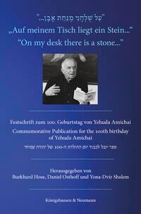 Vorderes Coverbild »Auf meinem Tisch liegt ein Stein...« »On my desk there is a stone...«