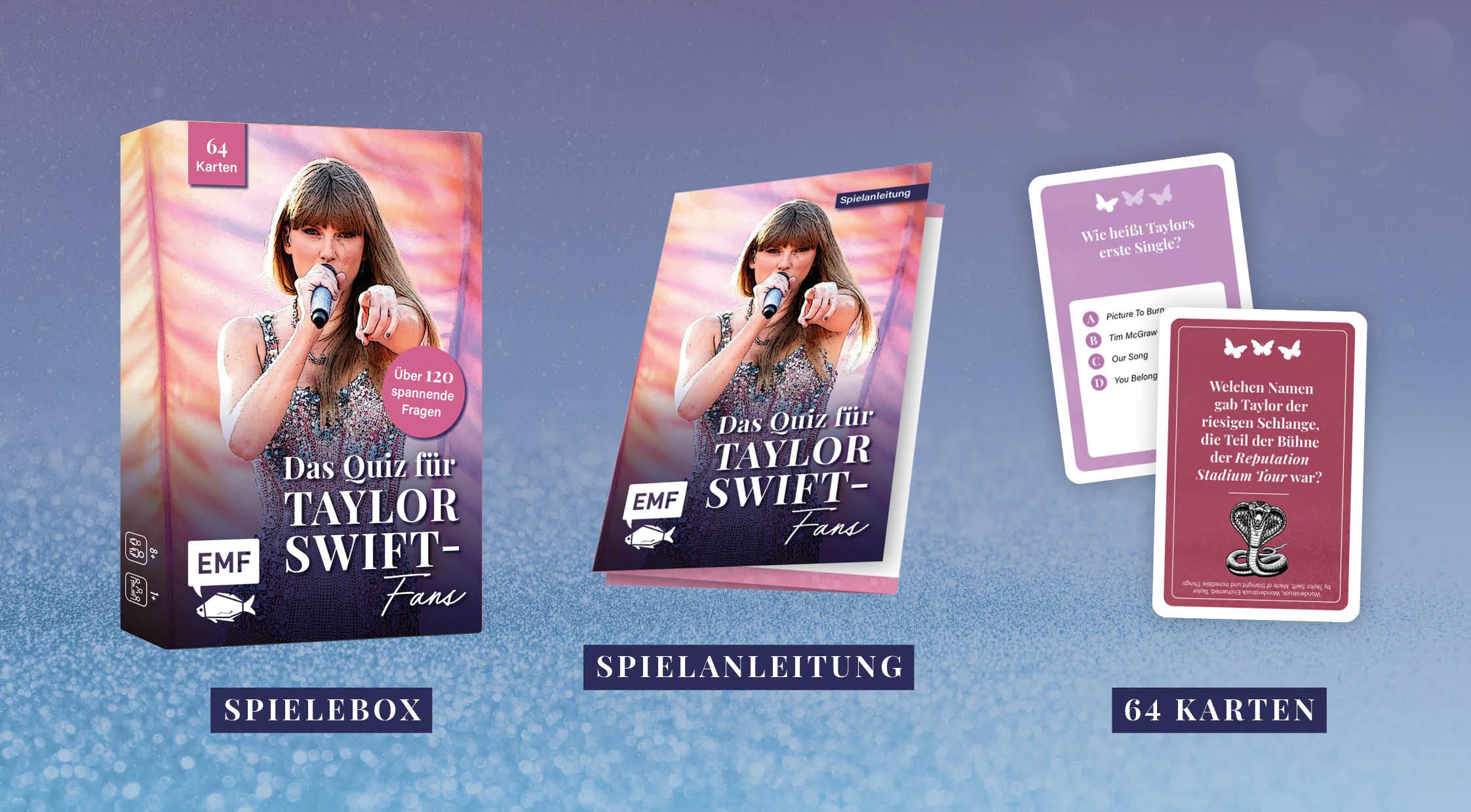 Beispielinhalt (Bild) Kartenspiel: Das inoffizielle Quiz für Taylor Swift-Fans