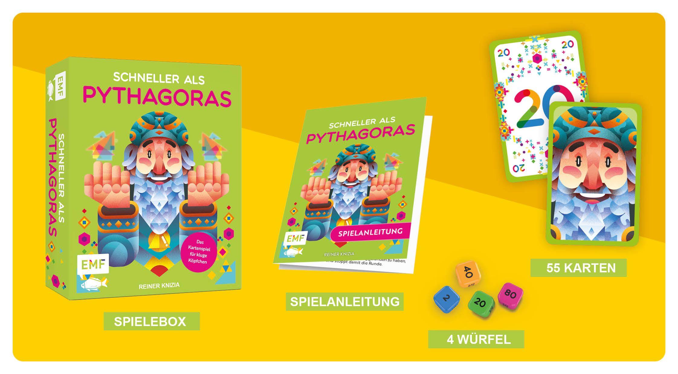 Beispielinhalt (Bild) Kartenspiel: Schneller als Pythagoras