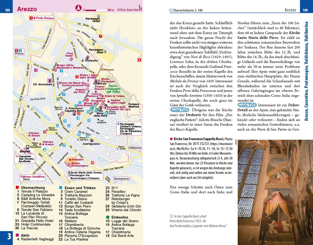 Beispielinhalt (Bild) Reise Know-How Reiseführer Toskana