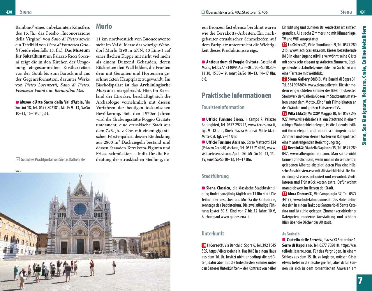 Beispielinhalt (Bild) Reise Know-How Reiseführer Toskana