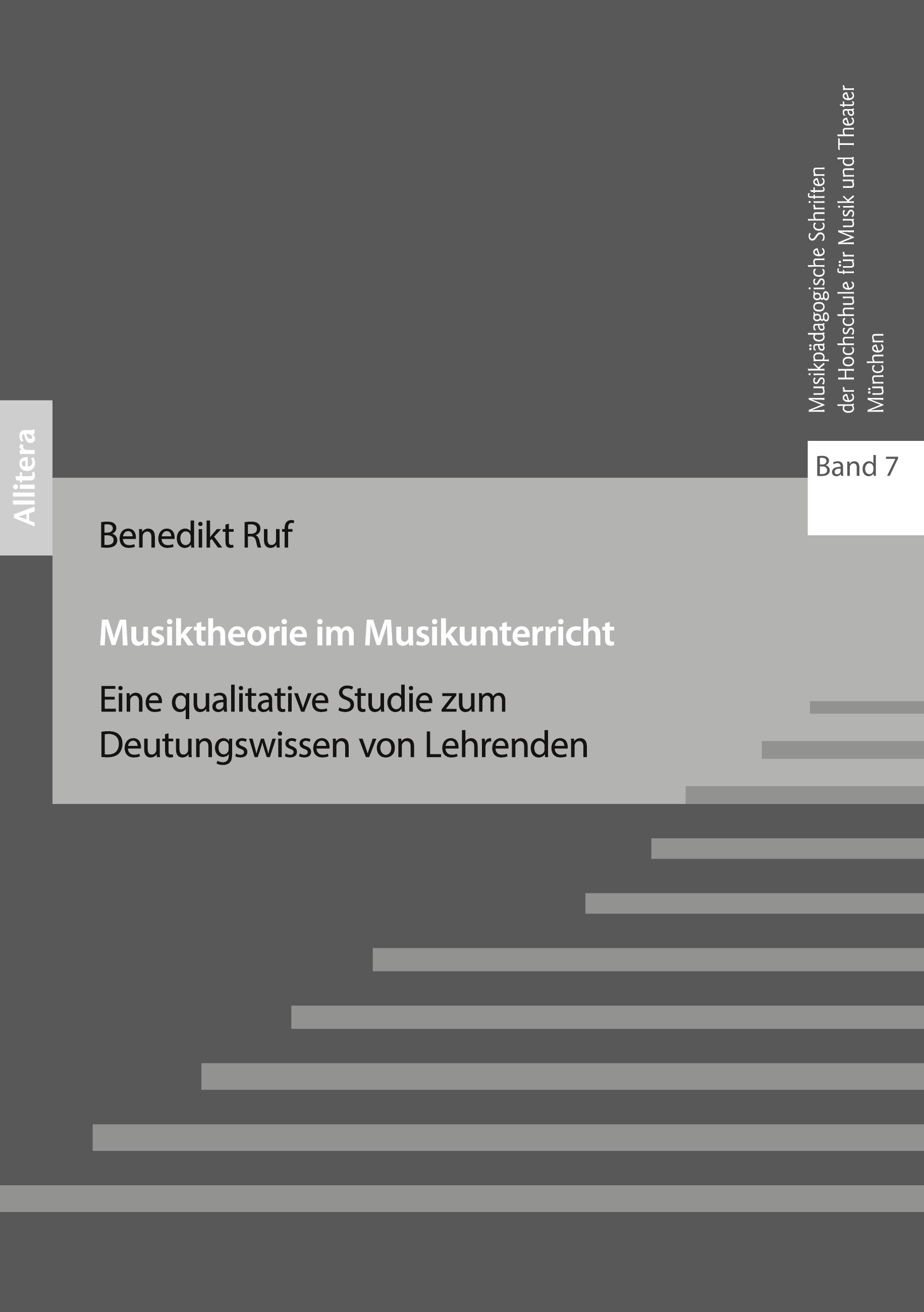 Vorderes Coverbild Musiktheorie im Musikunterricht