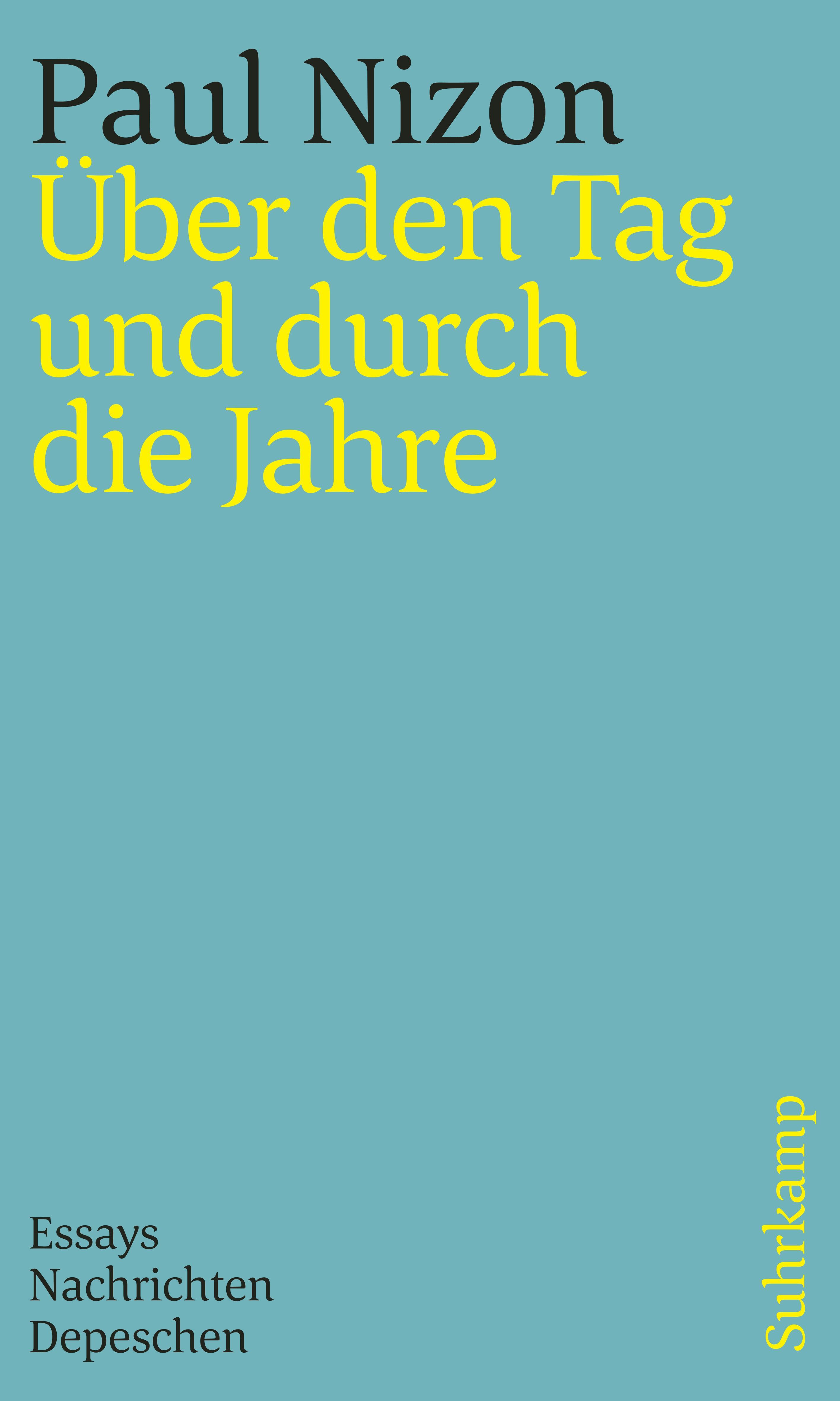 Vorderes Coverbild Über den Tag und durch die Jahre