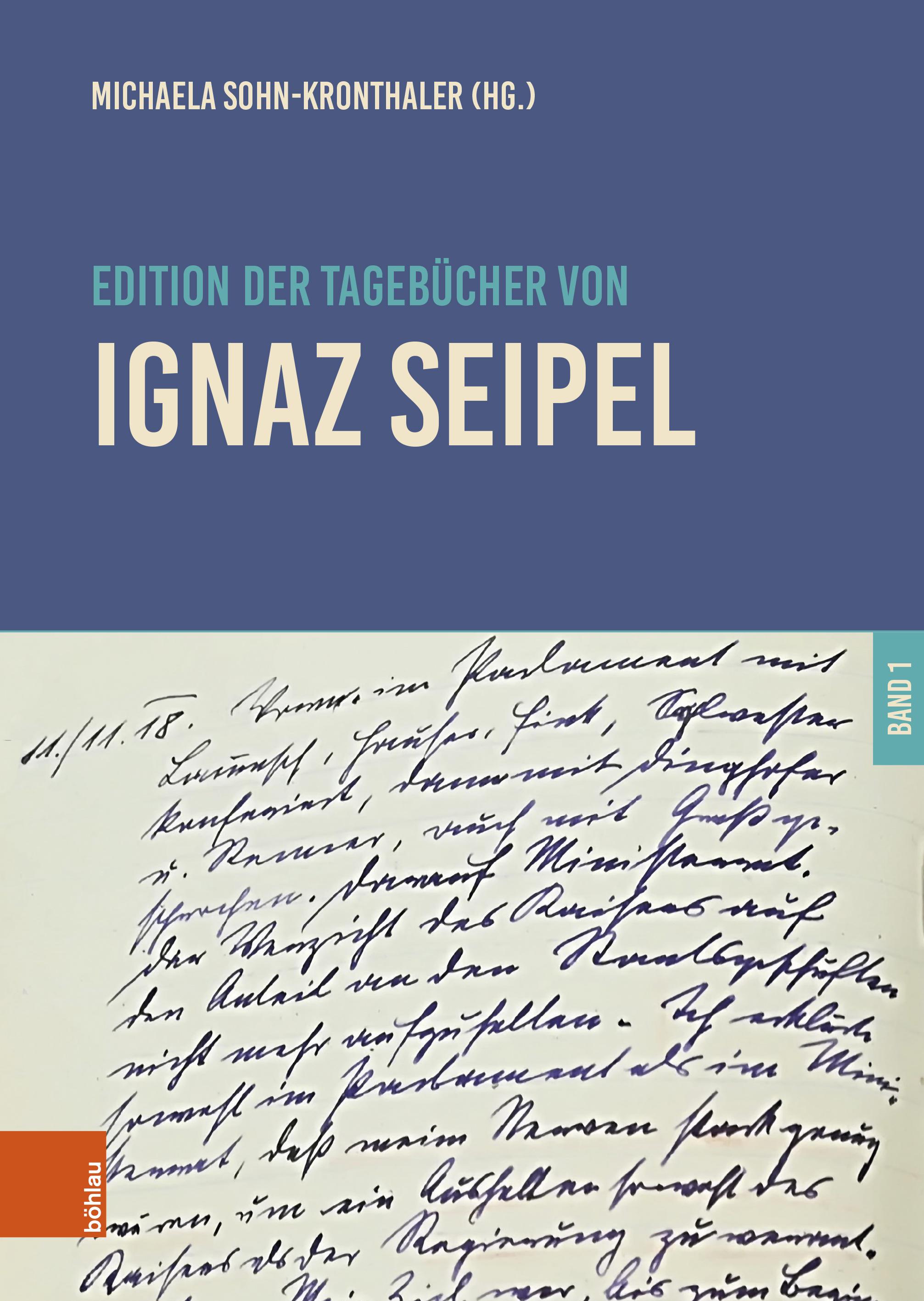 Vorderes Coverbild Edition der Tagebücher von Ignaz Seipel