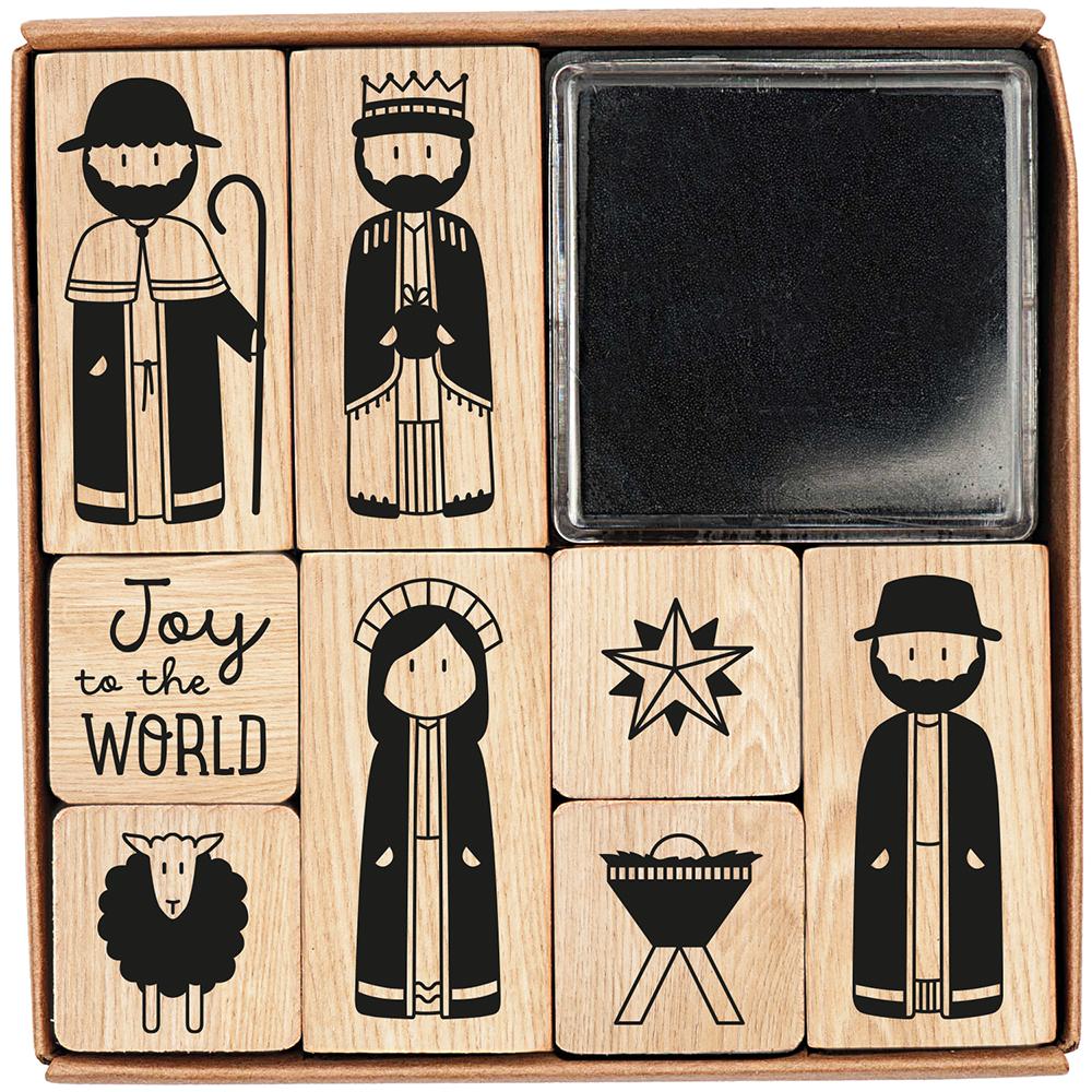 Vorderes Coverbild Stempel-Set Krippe