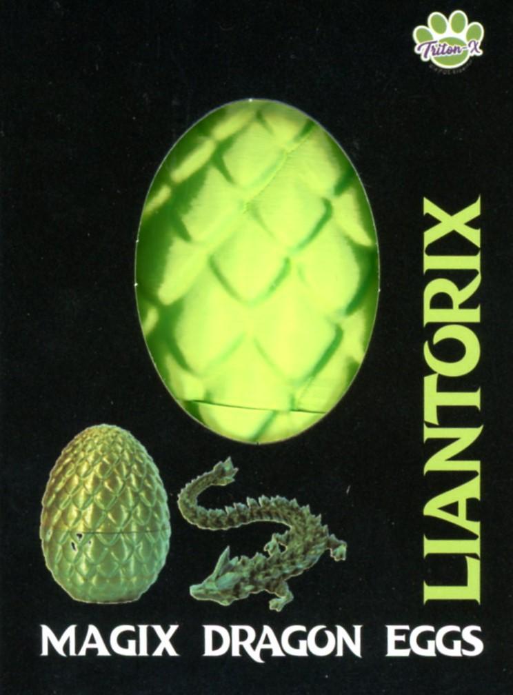 Vorderes Coverbild Drachenei "MagiX Dragon Egg LIANTORIX", grün, Drachen 22,5 cm & Ei 8 cm