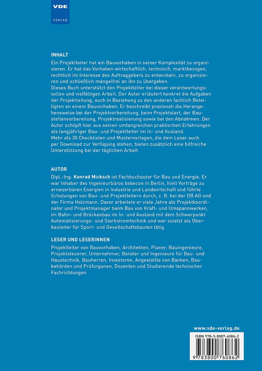 Rückseitencover Der Projektleiter