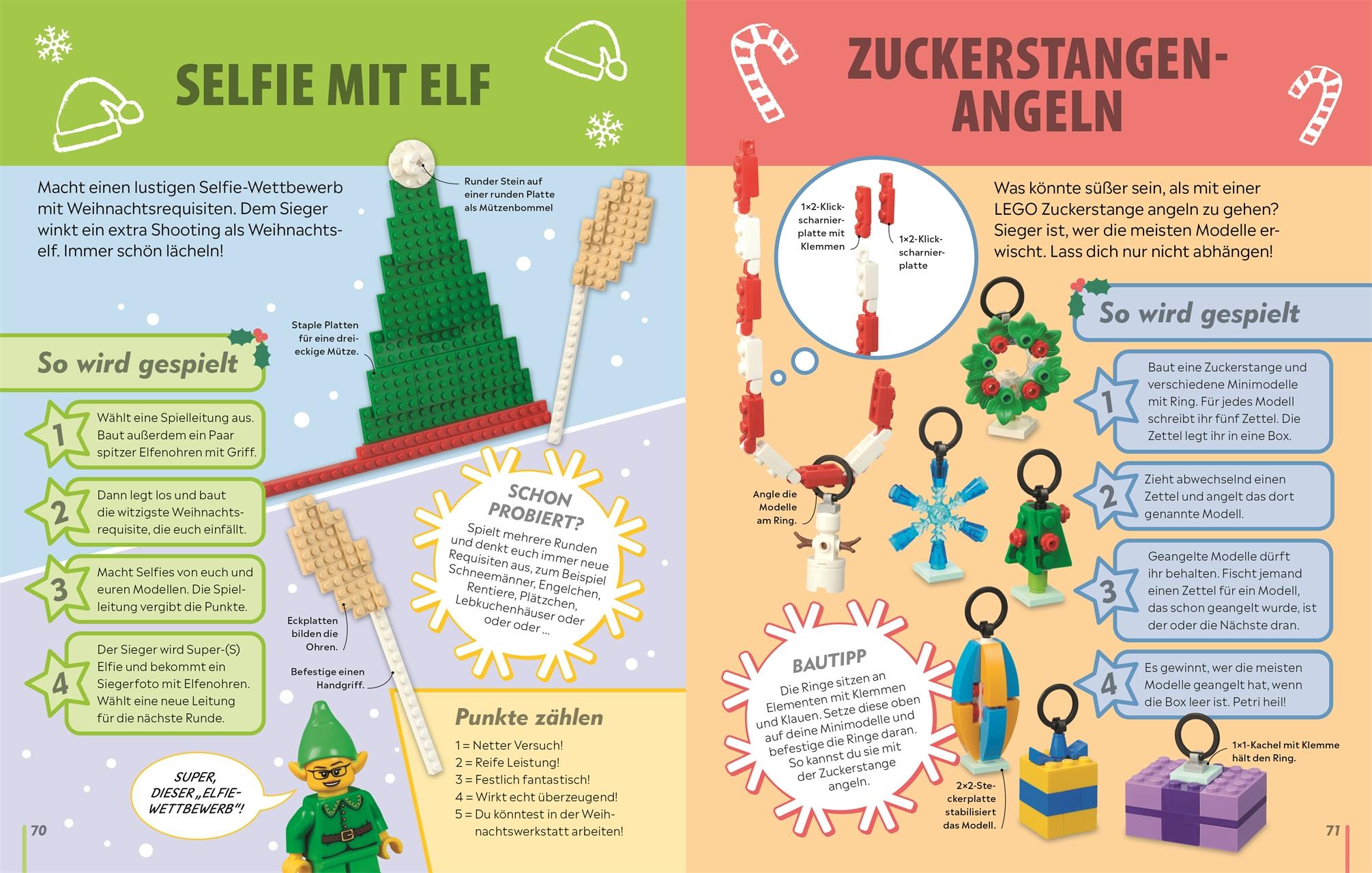 Beispielinhalt (Bild) LEGO® Weihnachten Das Spielebuch