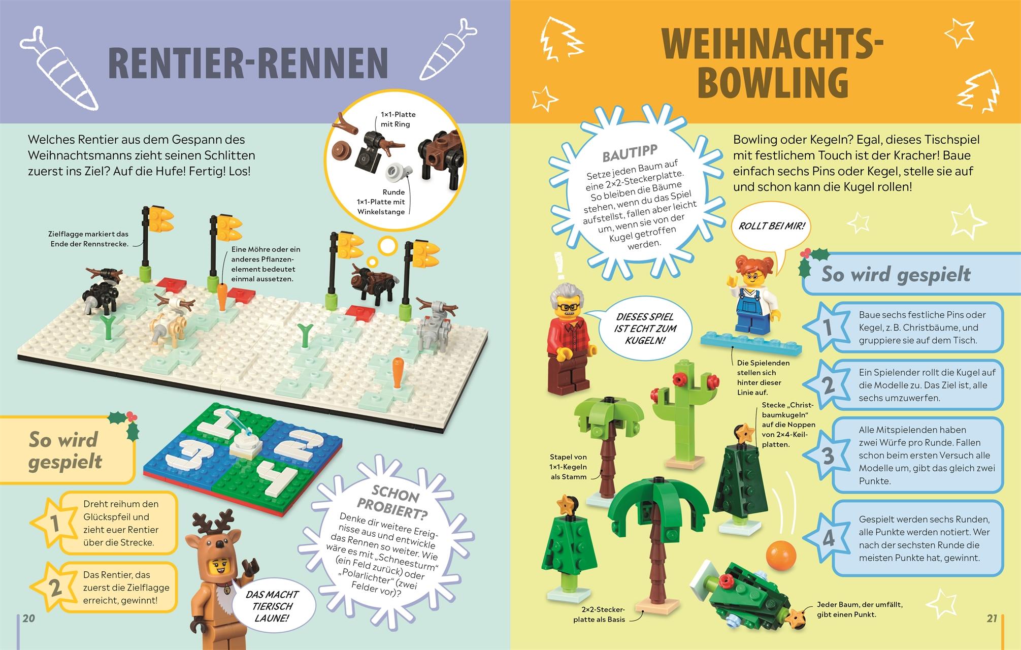 Beispielinhalt (Bild) LEGO® Weihnachten Das Spielebuch