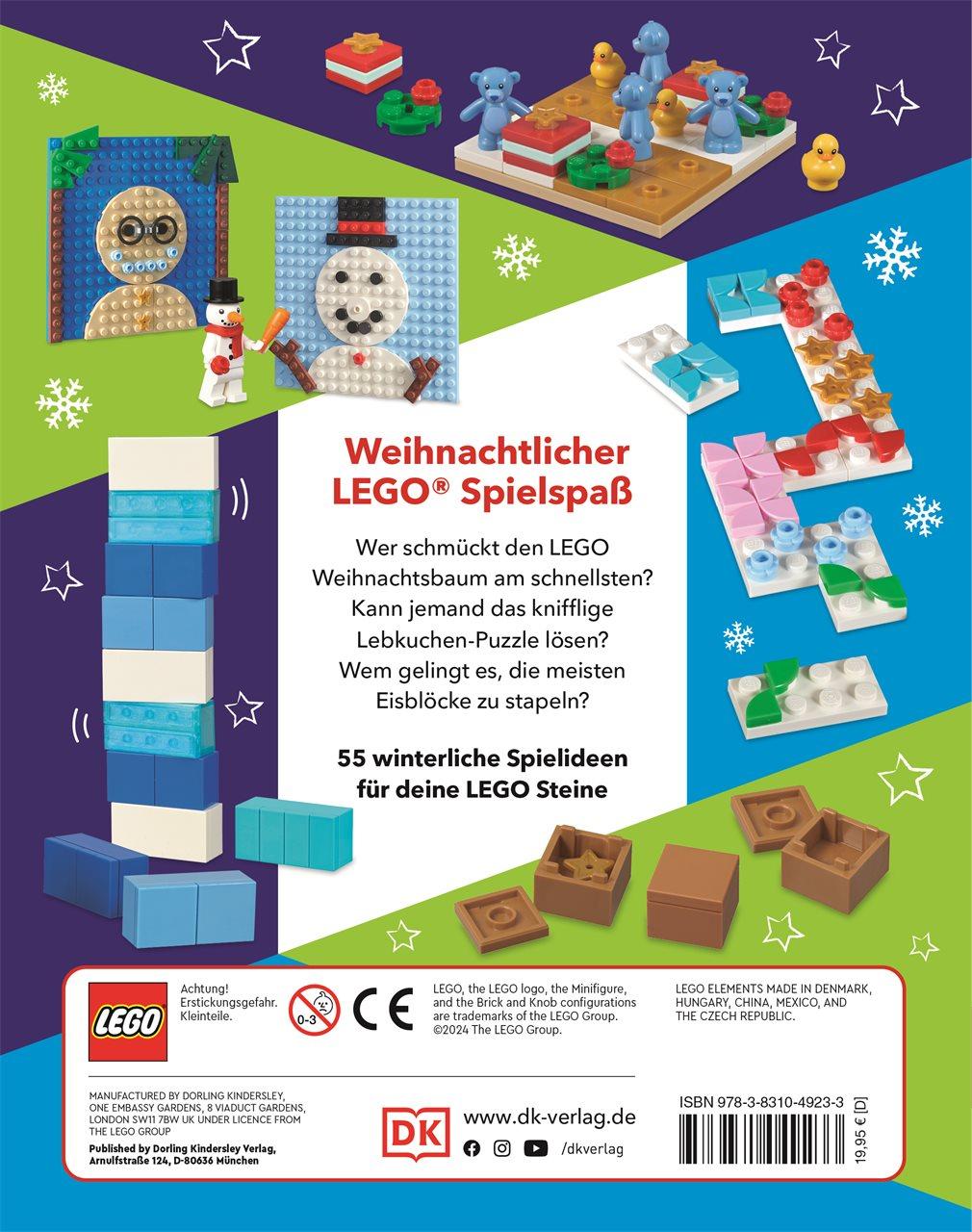 Rückseitencover LEGO® Weihnachten Das Spielebuch