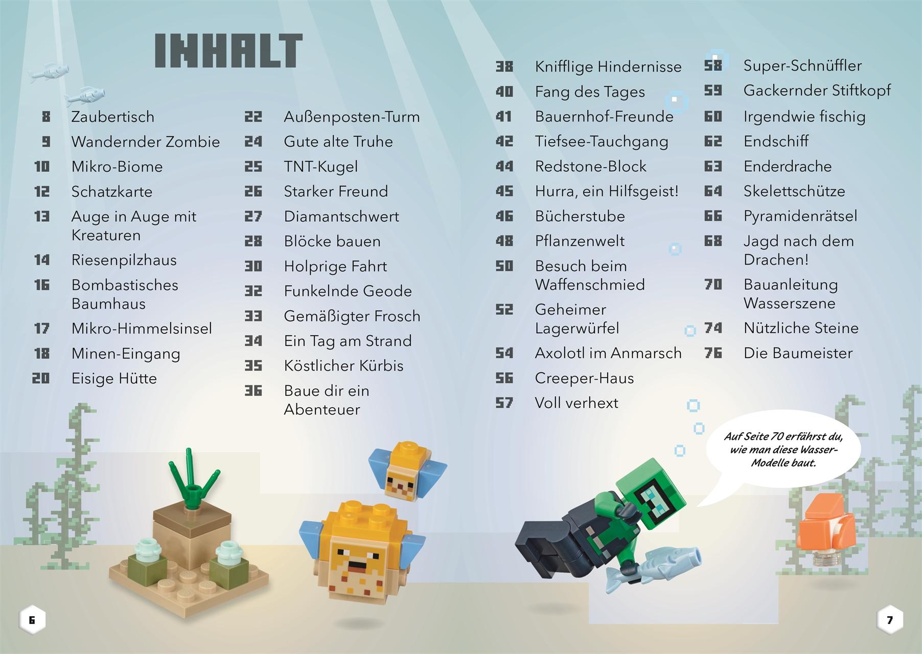 Beispielinhalt (Bild) LEGO® Minecraft® Ideen