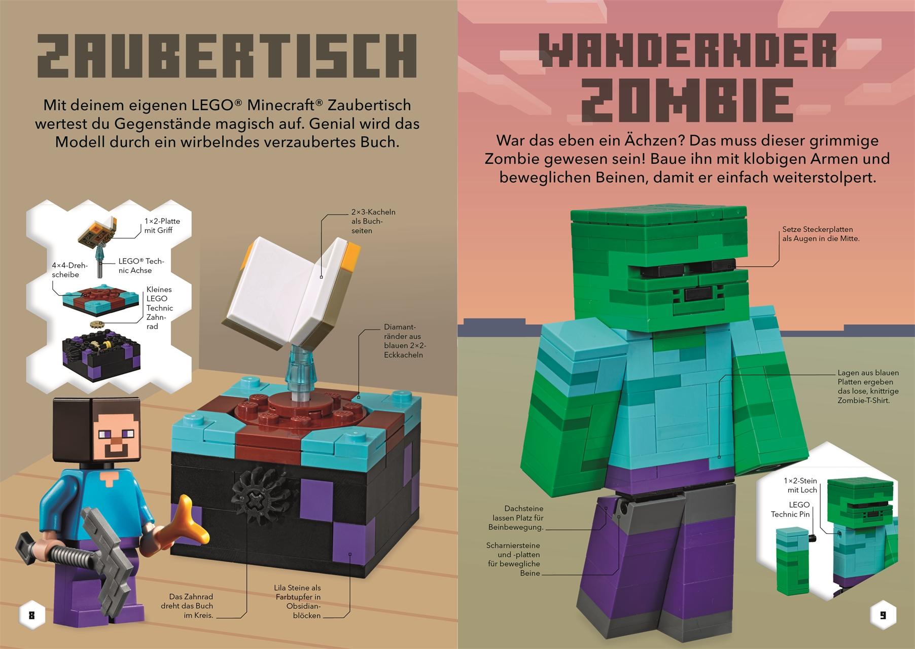 Beispielinhalt (Bild) LEGO® Minecraft® Ideen