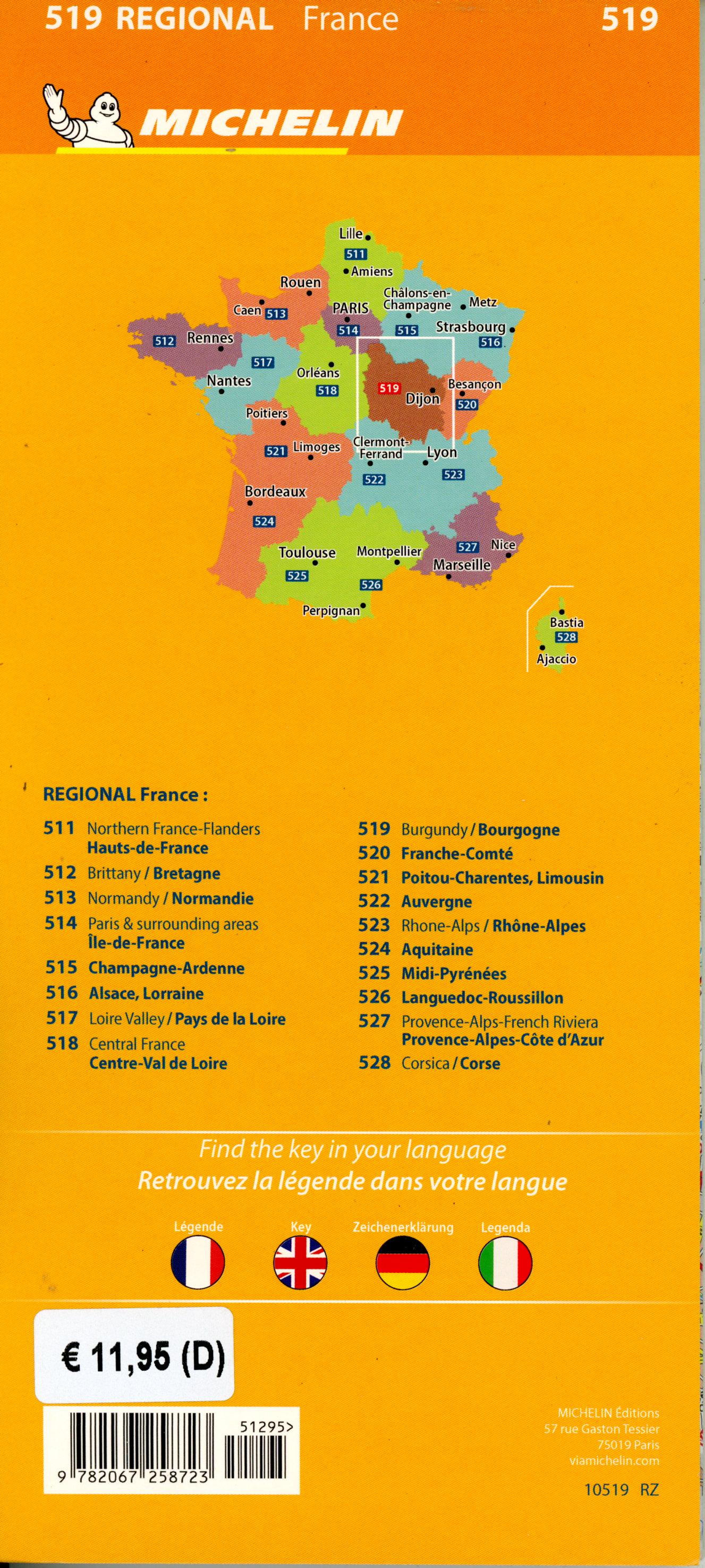 Beispielinhalt (Bild) Michelin Burgund