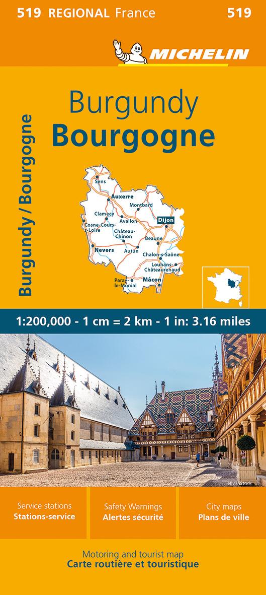 Vorderes Coverbild Michelin Burgund